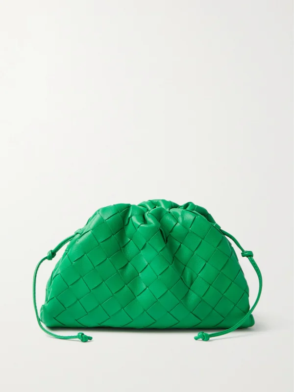 Bottega Veneta Pouch Mini Intrecciato Leather Clutch