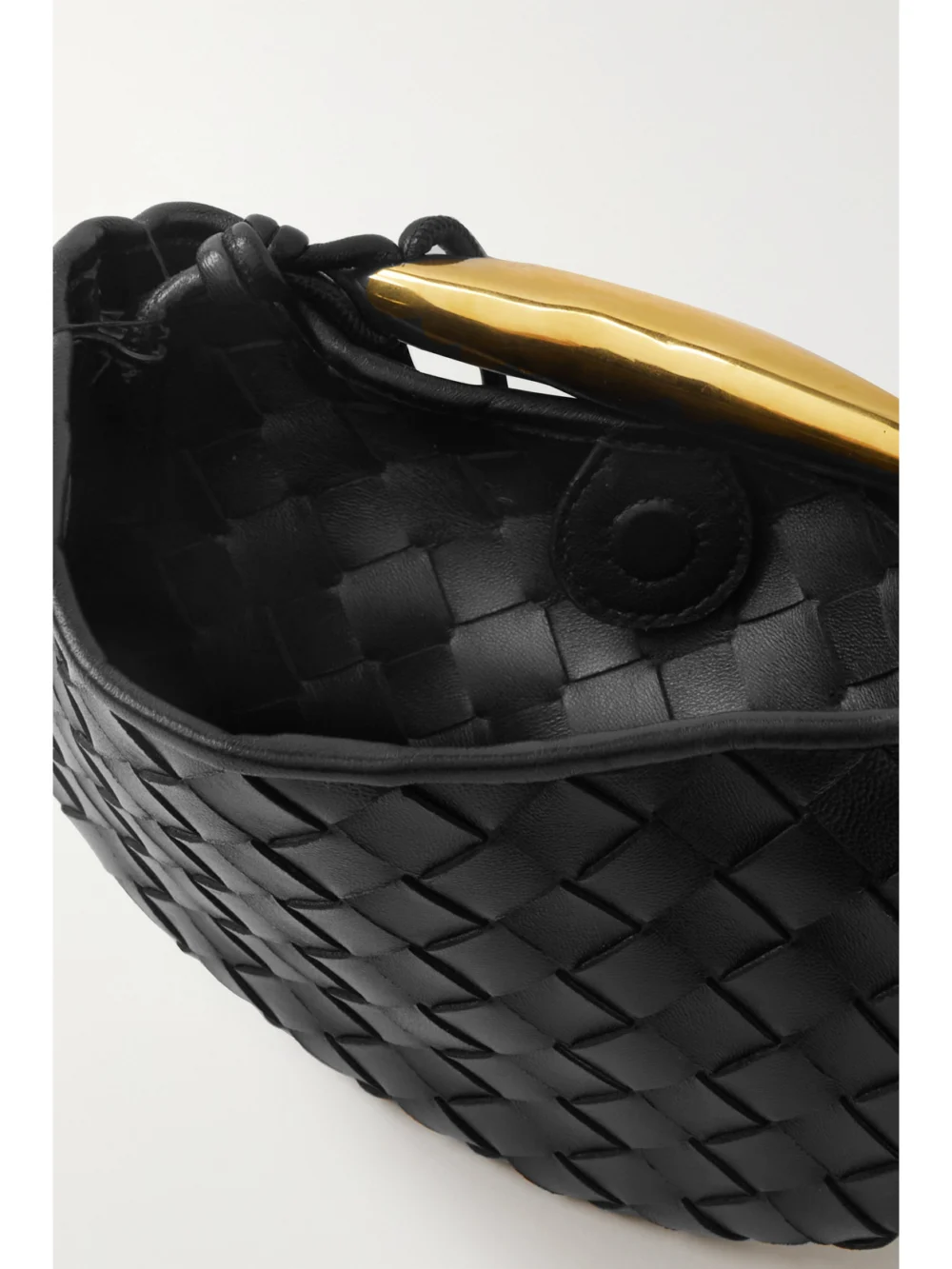 Bottega Veneta Sardine Mini Intrecciato Leather Shoulder Bag, another view