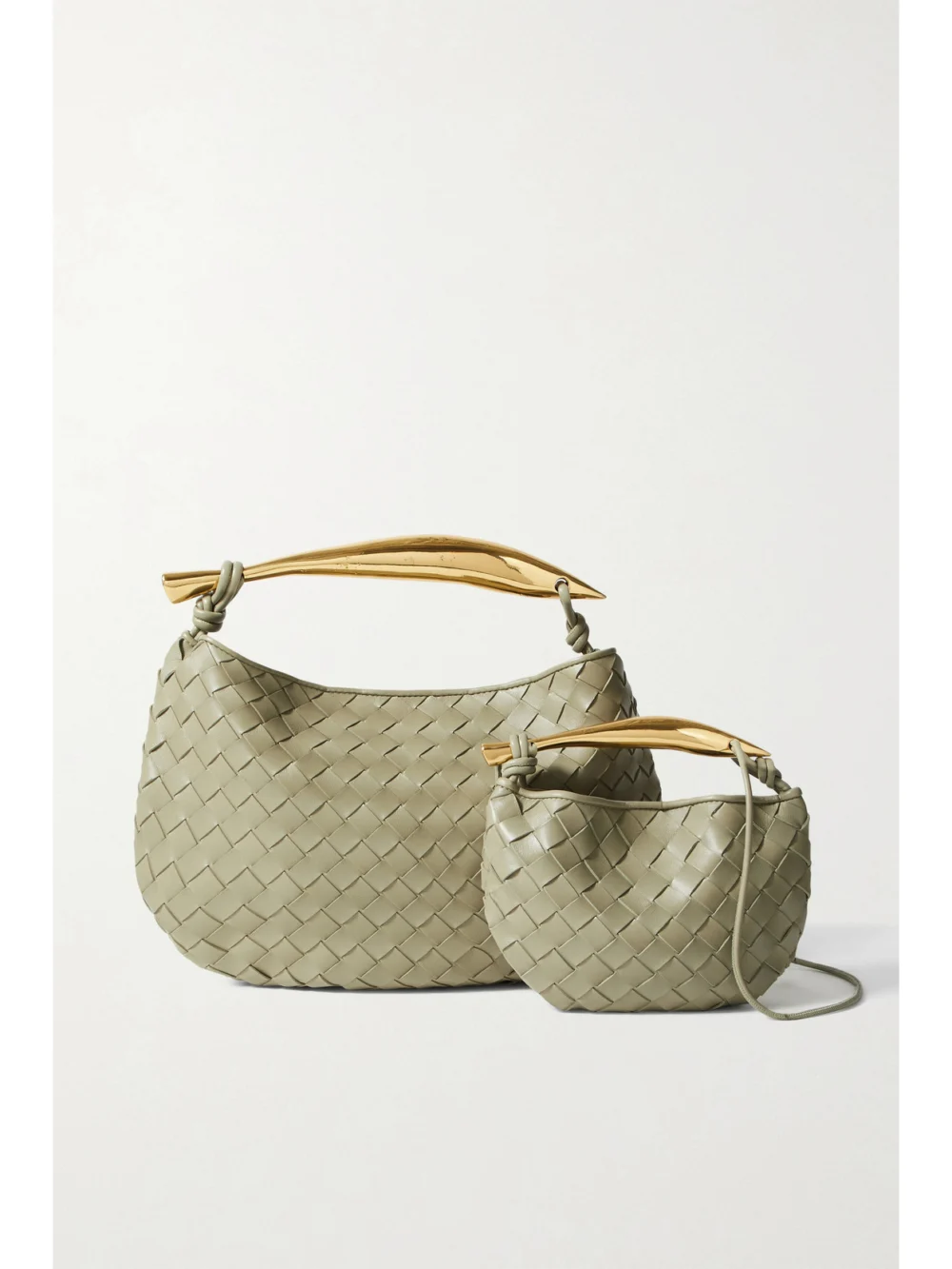 Bottega Veneta Sardine Mini Intrecciato Leather Shoulder Bag, another view