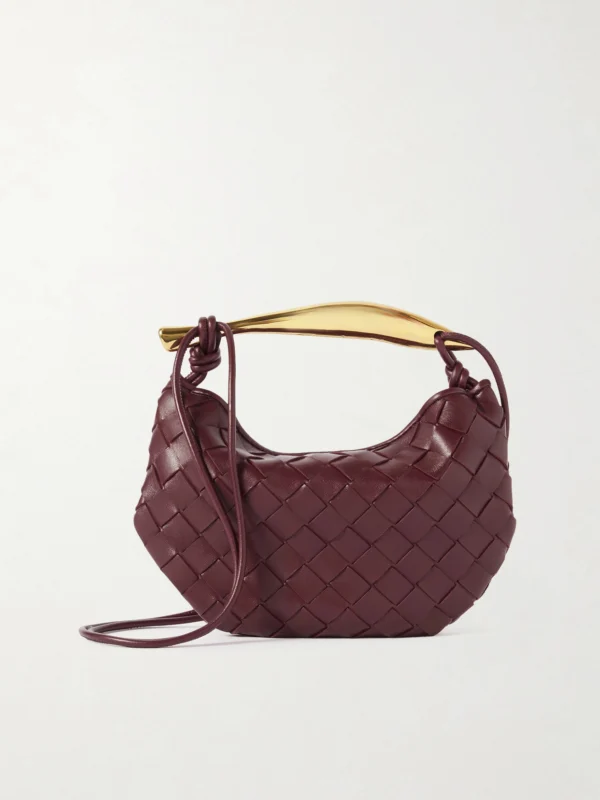 Bottega Veneta Sardine Mini Intrecciato Leather Shoulder Bag