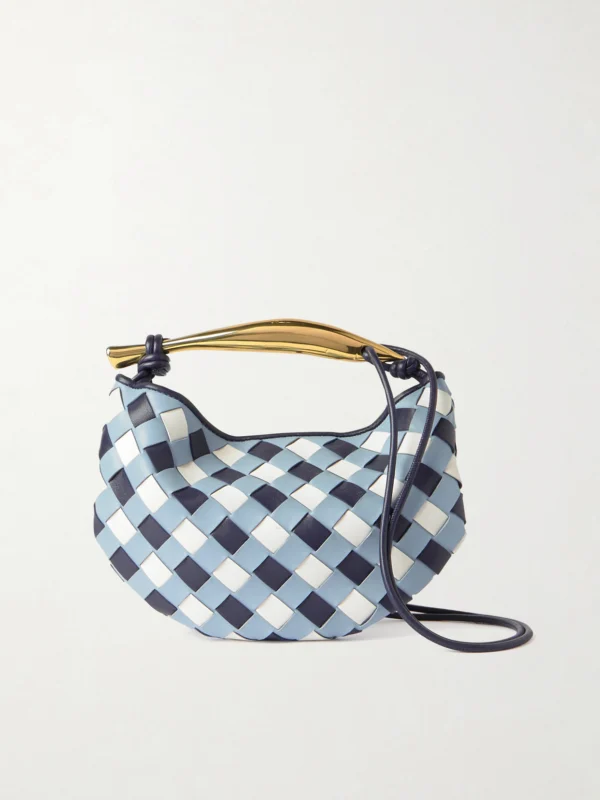 Bottega Veneta Sardine Mini Intrecciato Leather Top-handle Bag