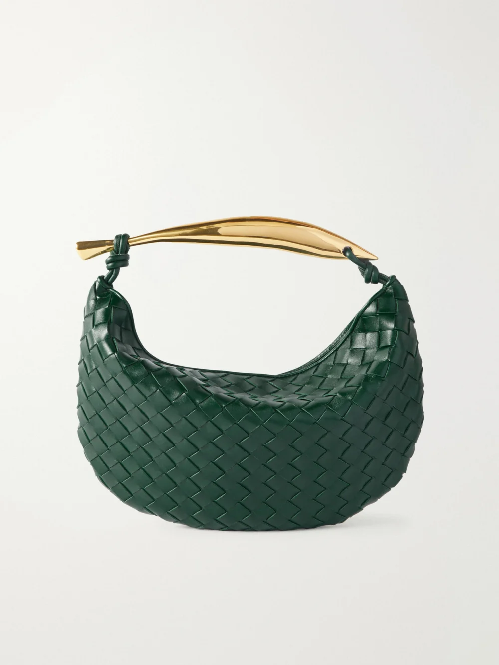 Bottega Veneta Sardine Small Intrecciato Leather Tote in green