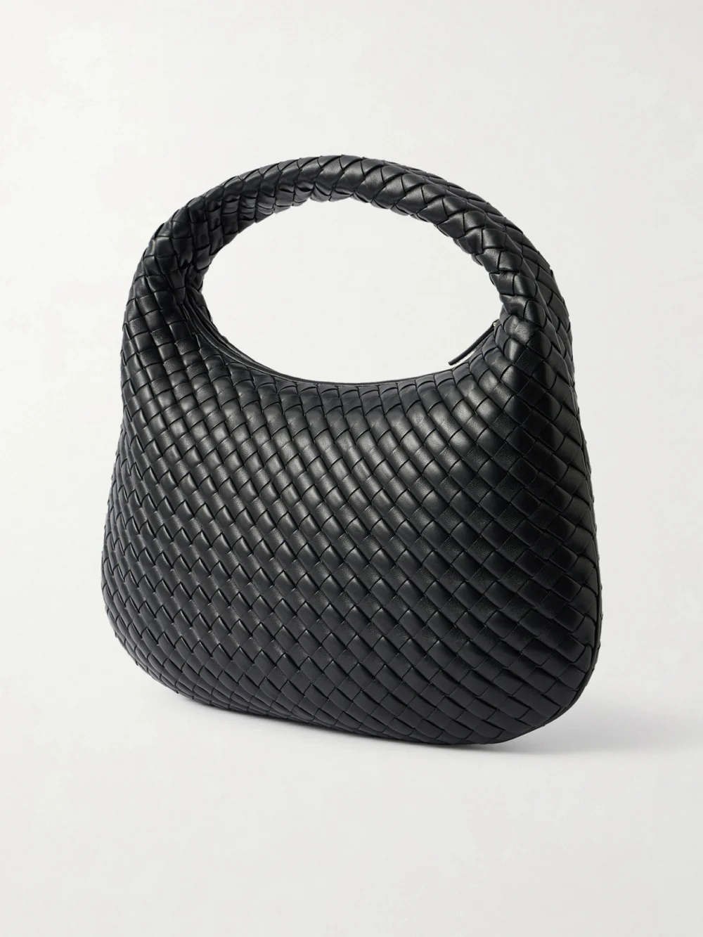 Back view of the Bottega Veneta Veneta Medium Intrecciato Leather Shoulder Bag