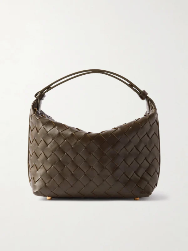 Bottega Veneta Wallace Mini Intrecciato Leather Shoulder Bag