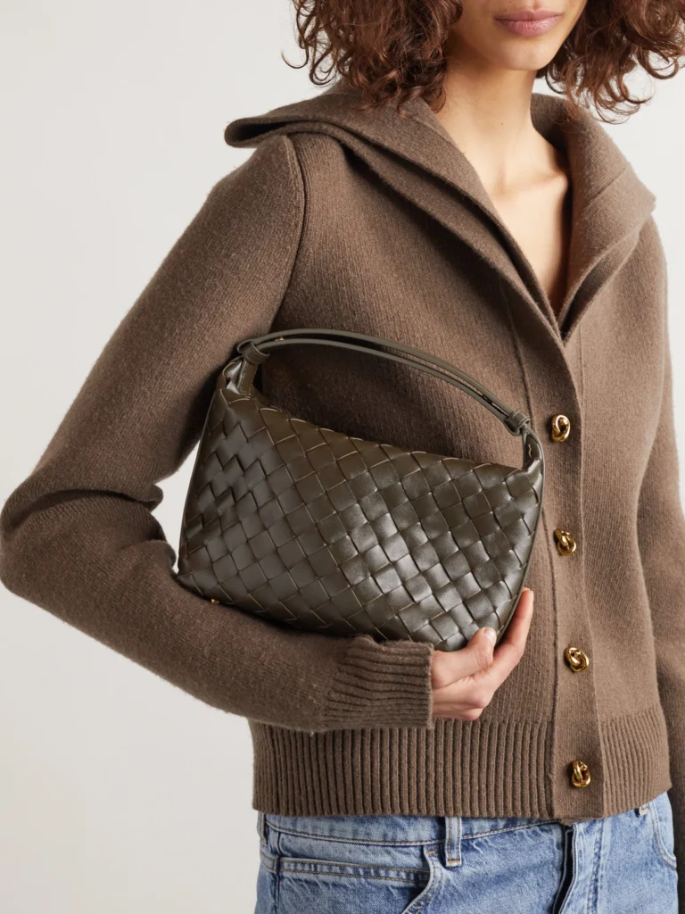 Bottega Veneta Wallace Mini Intrecciato Leather Shoulder Bag