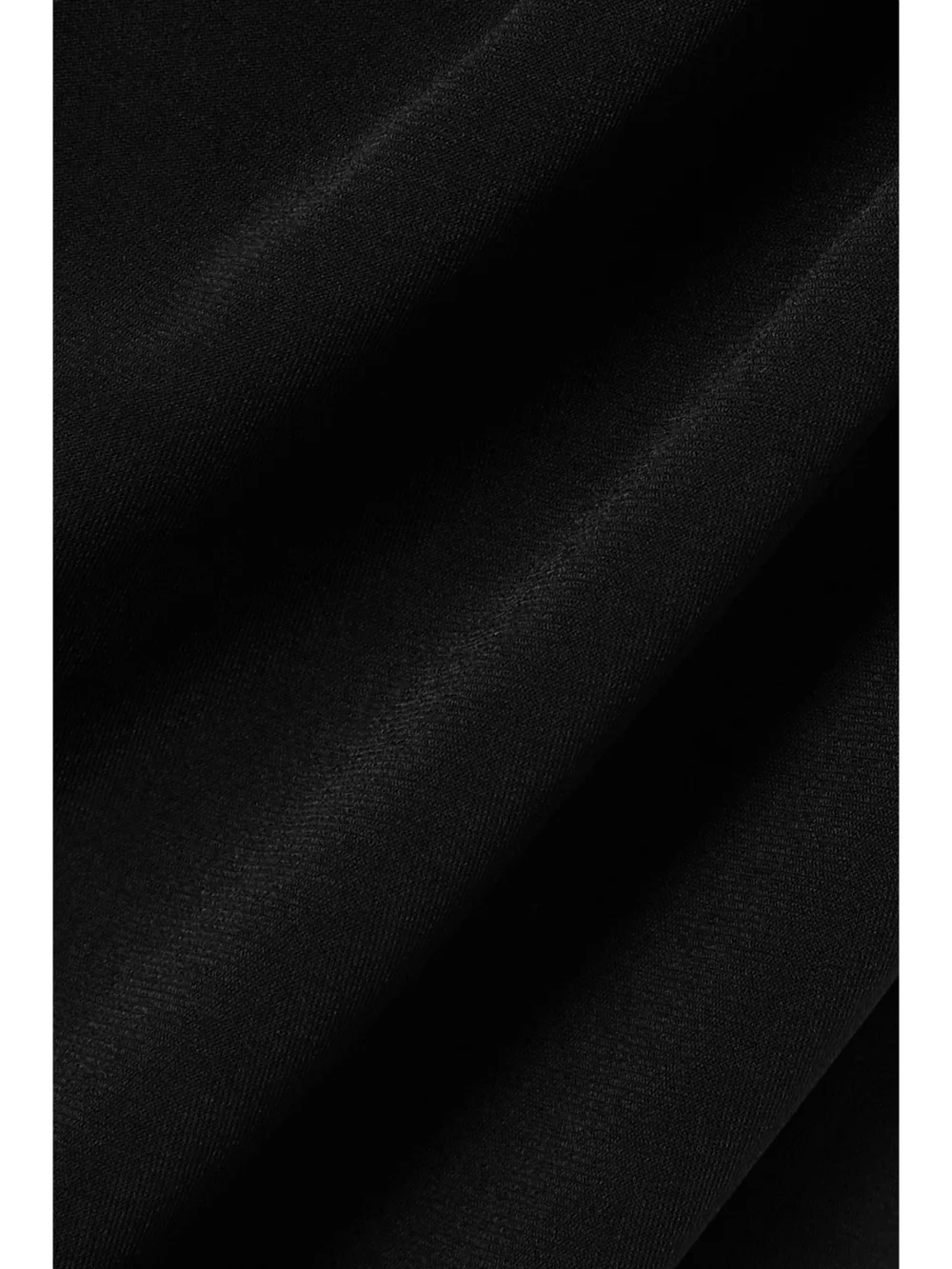 Close-up detail of the Brandon Maxwell Caroline Ruched Jersey Gown