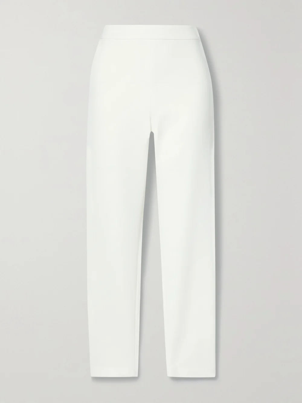 Brandon Maxwell Crepe Slim-leg Pants in ivory