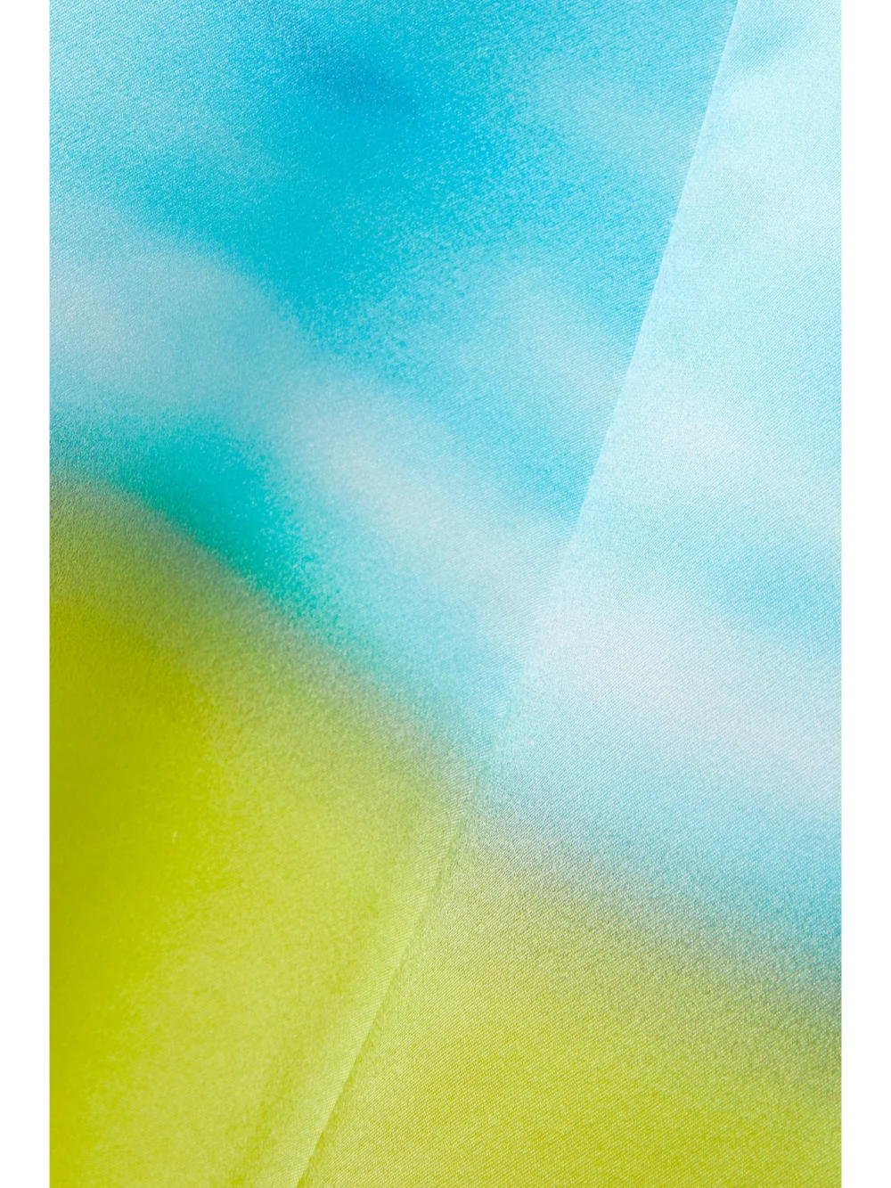 Close-up detail of the Brandon Maxwell Printed Silk-satin Mini Dress