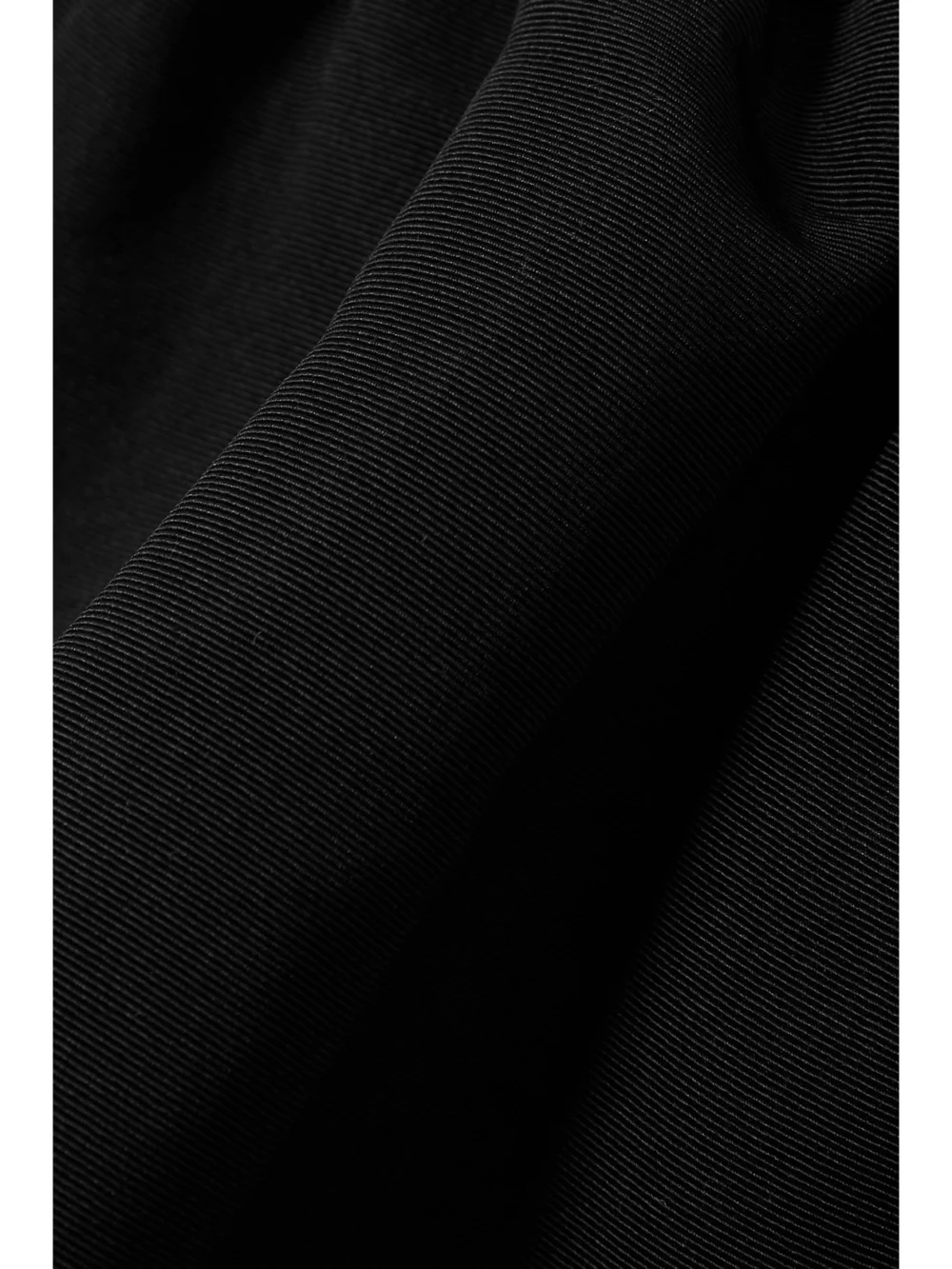 Close-up detail of the Brandon Maxwell Ruffled Silk-twill Midi Skirt