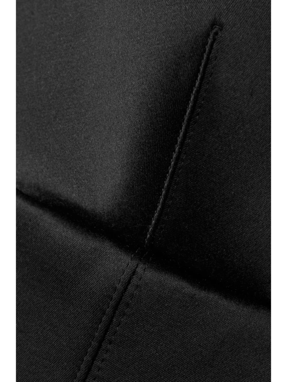 Close-up detail of the Brandon Maxwell Silk-satin Mini Dress