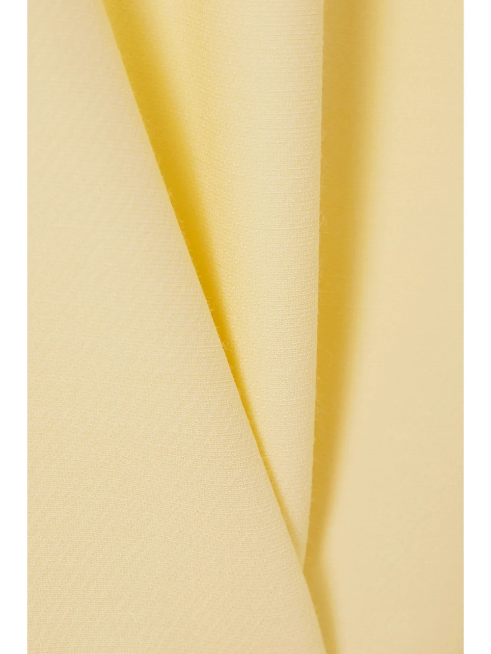 Close-up detail of the Brandon Maxwell The Phillippa Wool and Silk-blend Crepe Mini Shirt Dress
