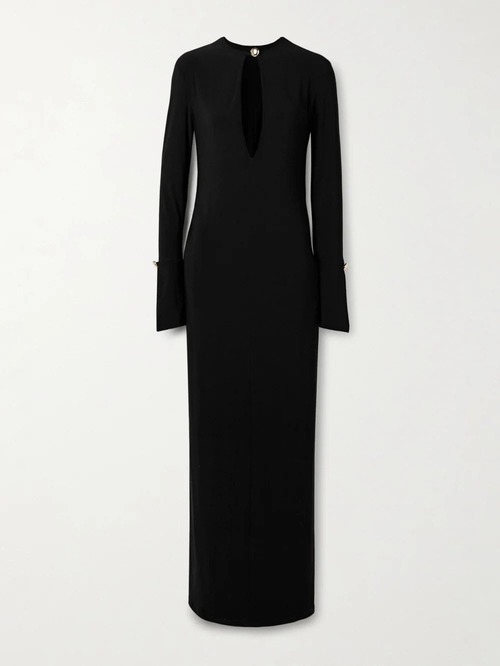 Brandon Maxwell The Sylvie Cutout Stretch-jersey Gown in black