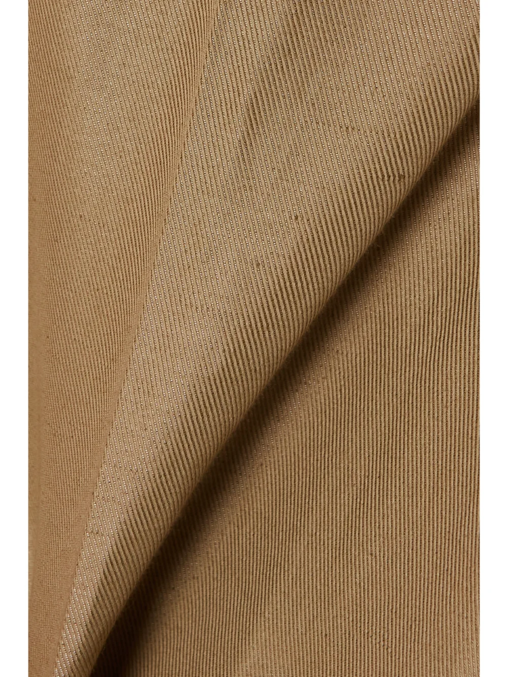 Close-up detail of the Brioni Cotton, Linen and Silk-blend Twill Straight-leg Pants