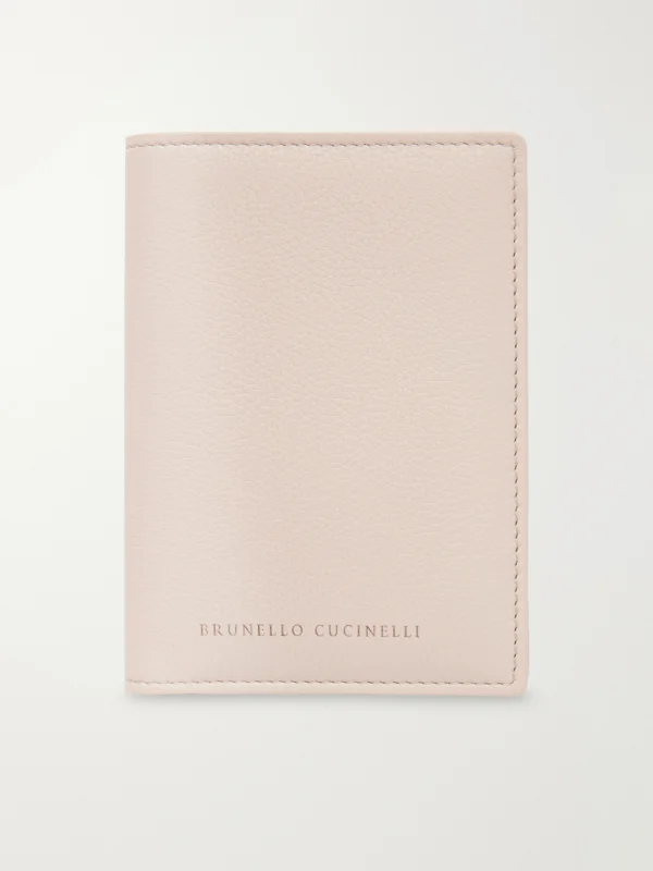 Brunello Cucinelli Embossed Textured-leather Cardholder