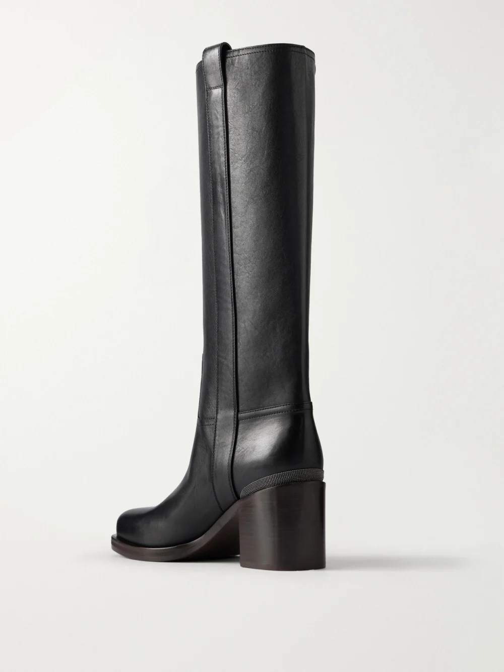 Back view of the Brunello Cucinelli Leather Knee Boots