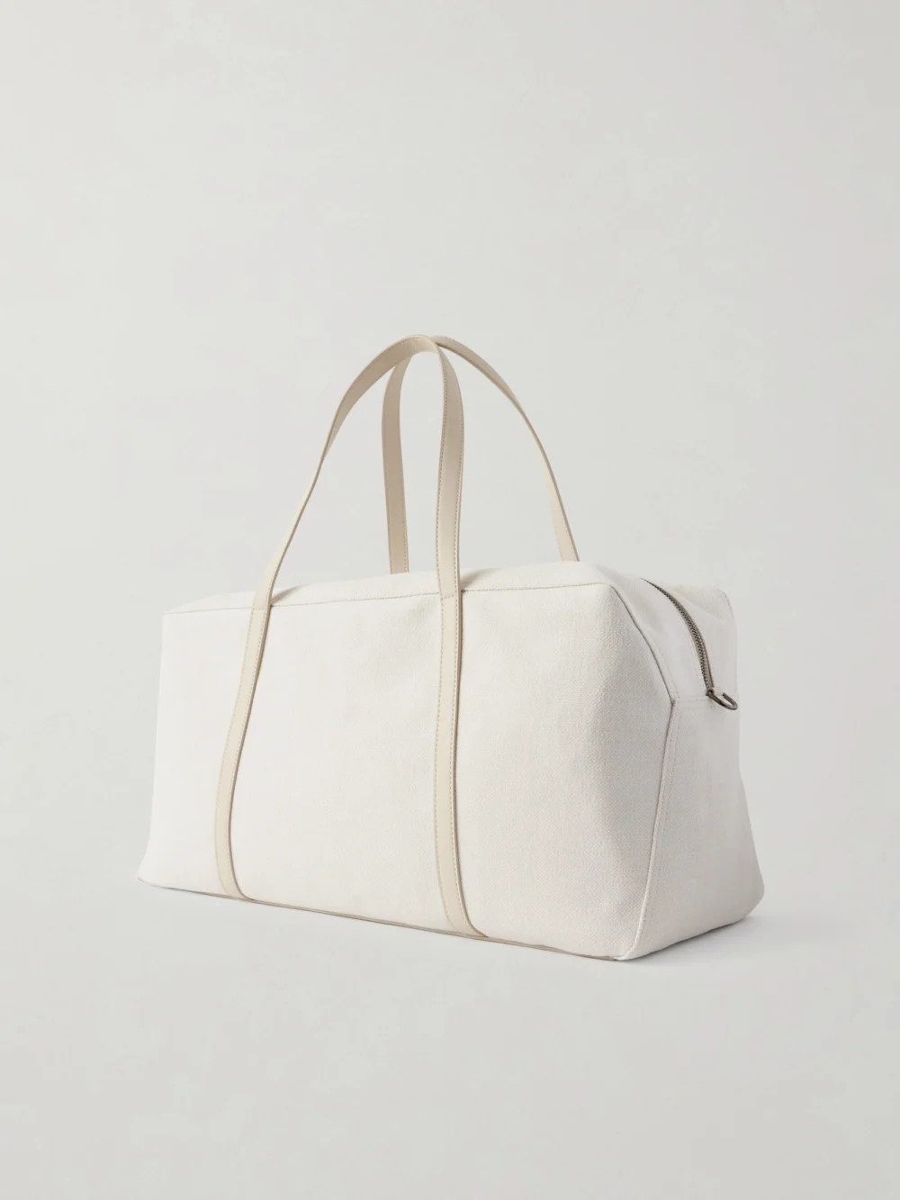 Back view of the Brunello Cucinelli Leather-trimmed Canvas Tennis Bag