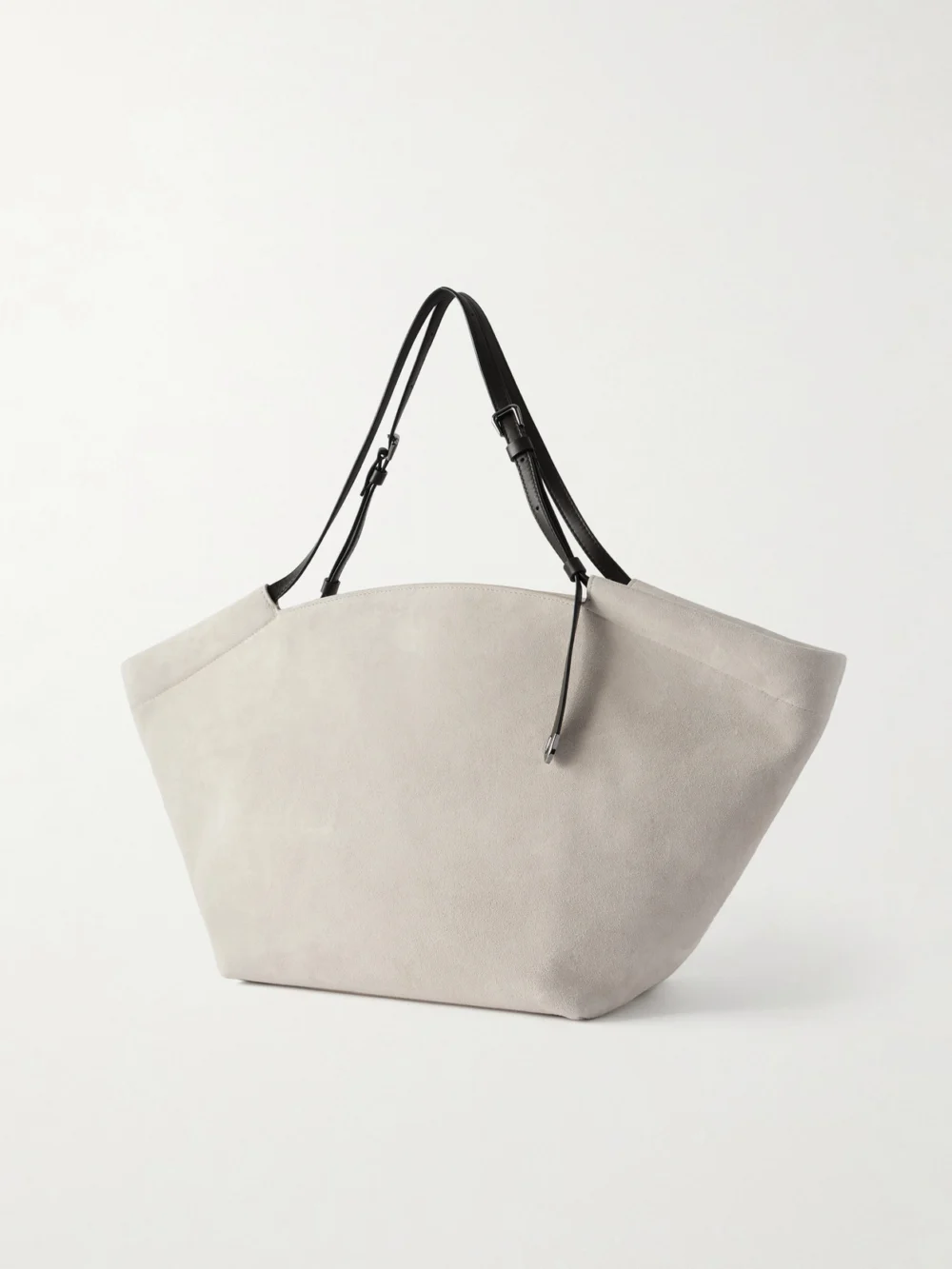Back view of the Brunello Cucinelli Leather-trimmed Suede Tote