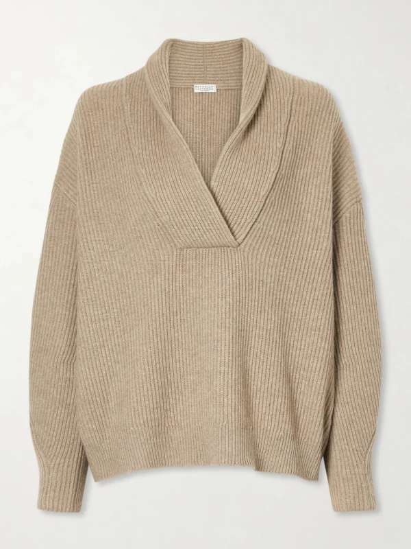 Brunello Cucinelli Ribbed-knit Cashmere Sweater