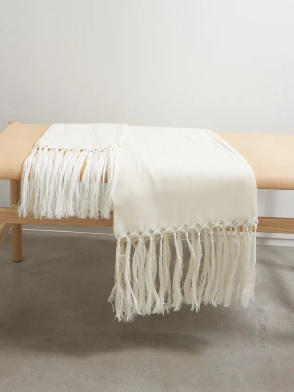 Brunello Cucinelli Set of Two Fringed Linen and Cashmere-blend Jacquard Beach Towels
