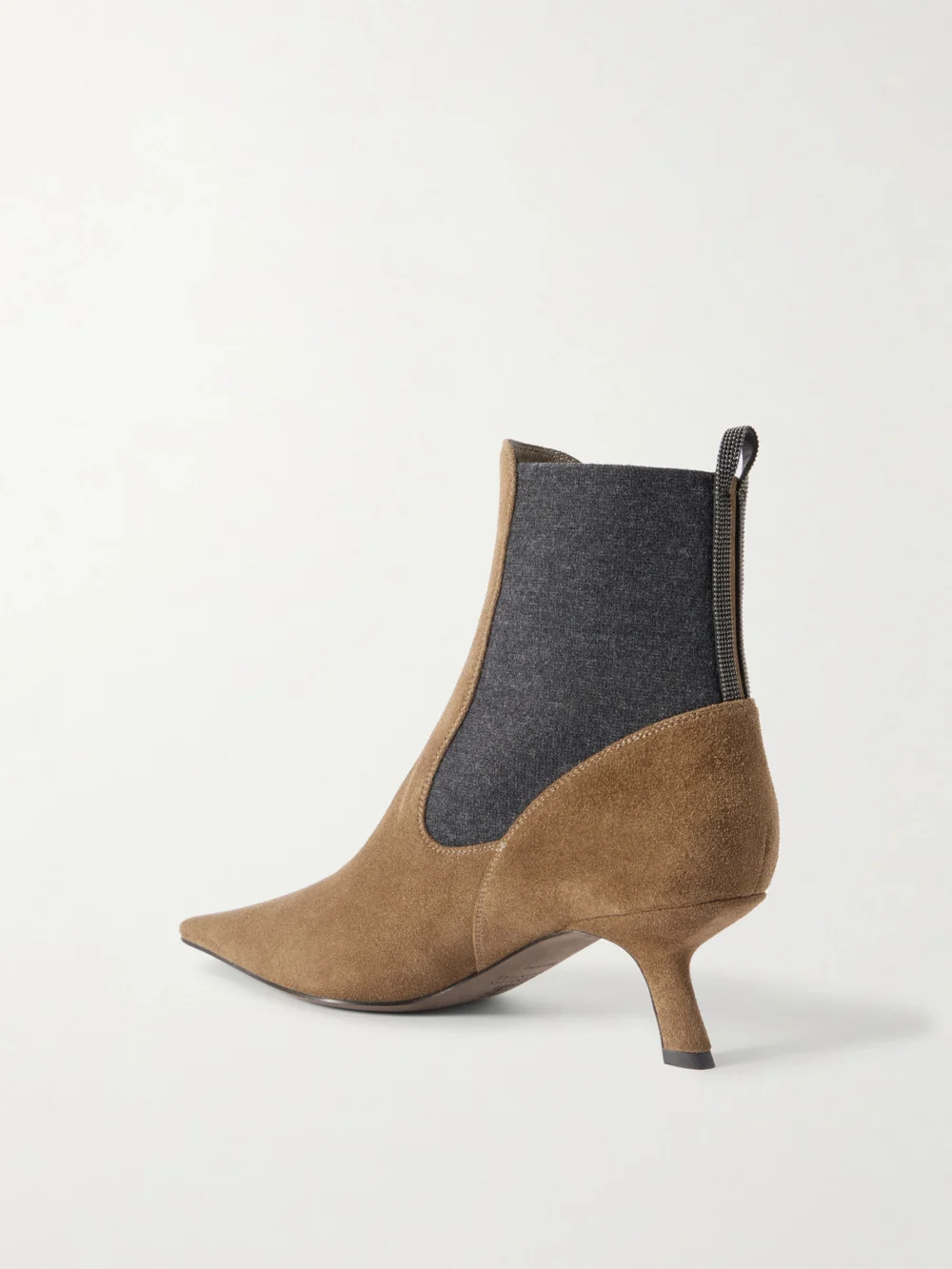 Back view of the Brunello Cucinelli Suede Chelsea Boots