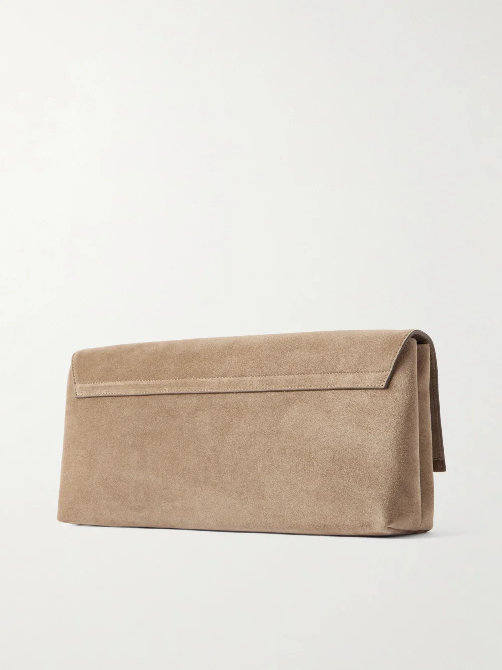 Back view of the Brunello Cucinelli Suede Clutch