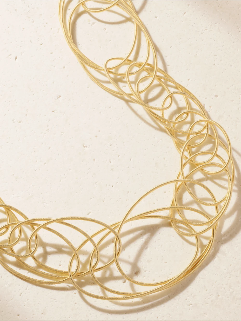 Close-up detail of the Buccellati Hawaii 18-karat Gold Necklace