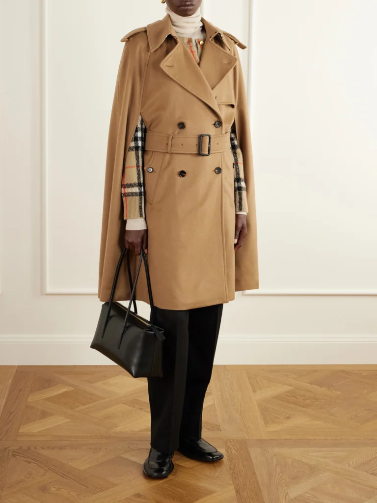 Burberry Belmont Belted Cashmere Cape
