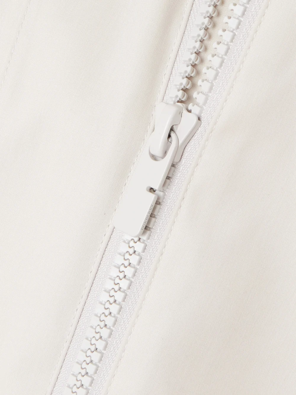Close-up detail of the Burberry Belted Cotton-canvas Jacket