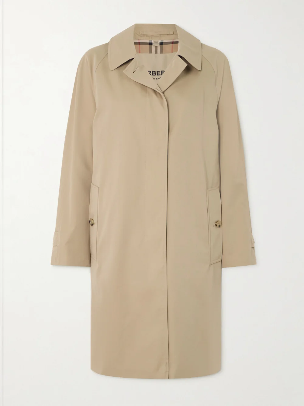 Burberry Camden Organic Cotton-gabardine Coat in neutral