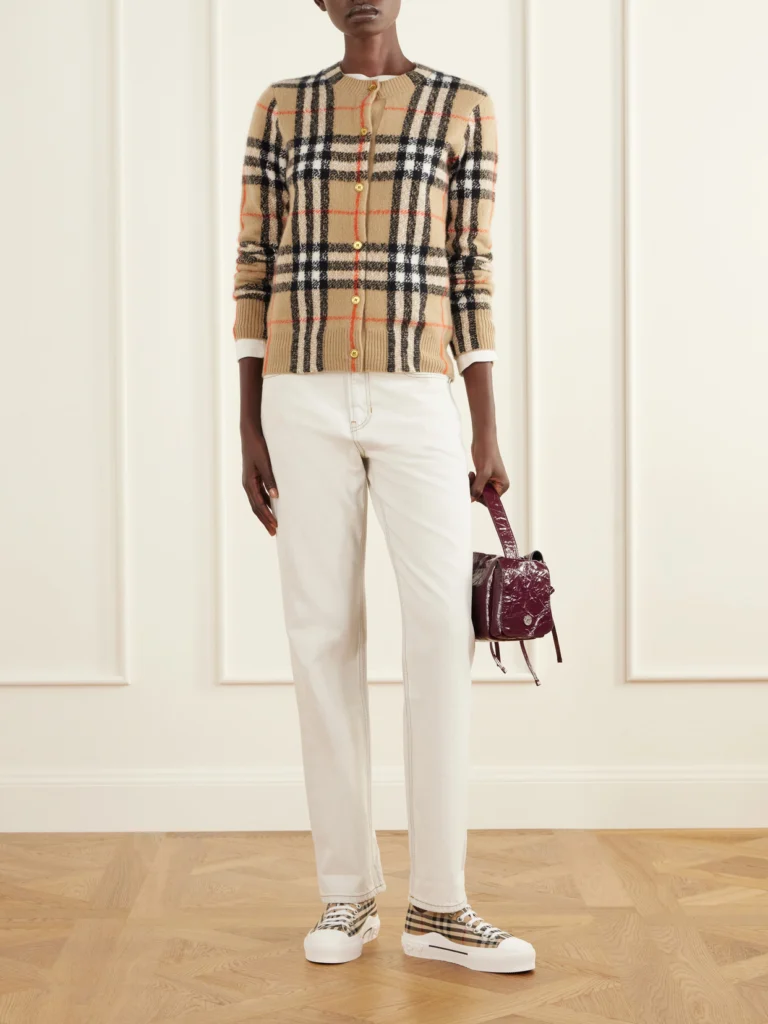 Burberry Checked Canvas Sneakers