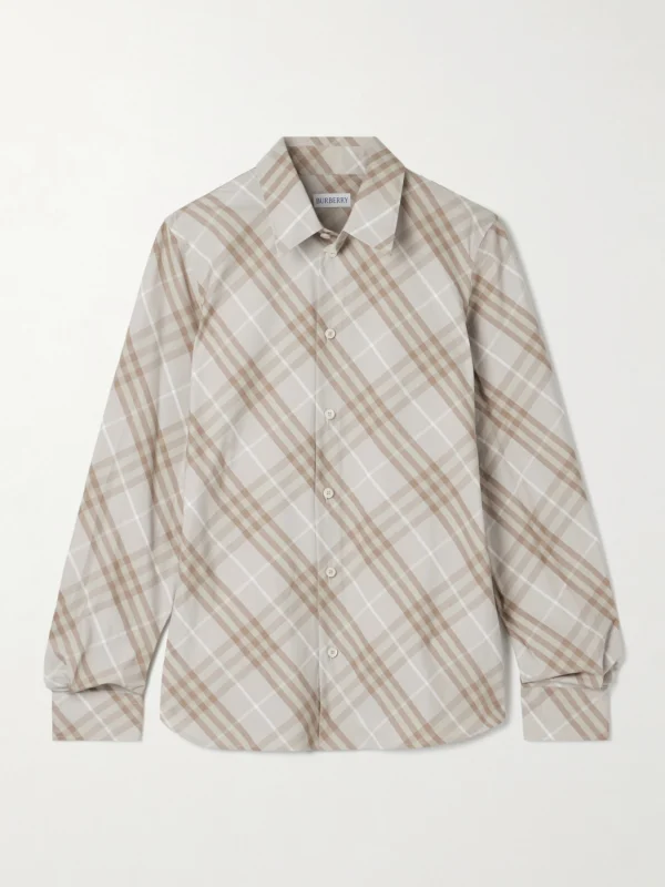 Burberry Checked Cotton-poplin Shirt