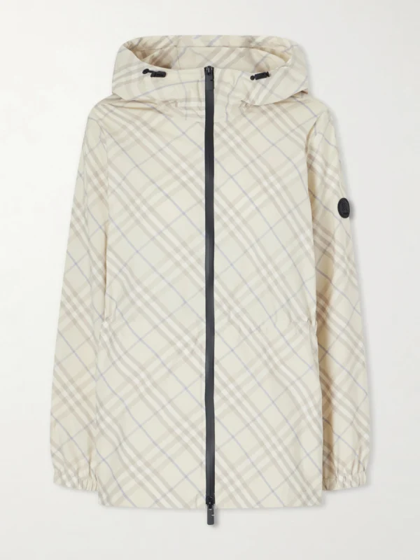 Burberry Checked Shell Jacket