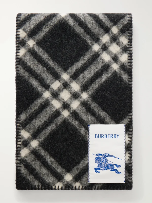 Burberry Checked Wool Scarf