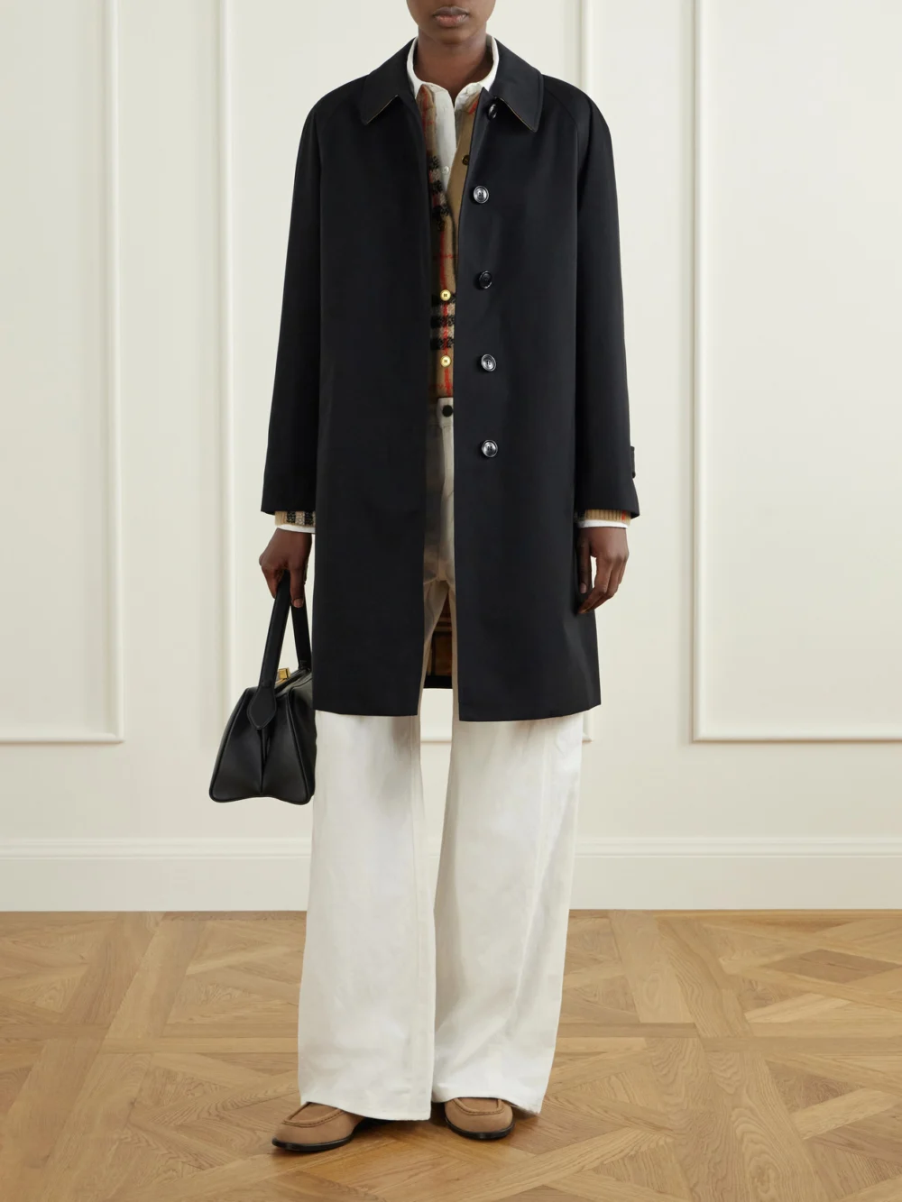 Burberry Cotton-gabardine Coat, worn by a model