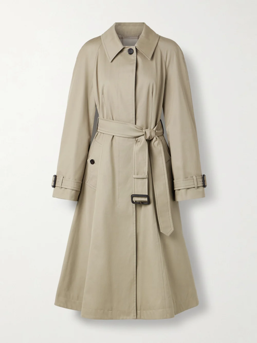 Burberry Ellingham Belted Cotton-gabardine Trench Coat in taupe