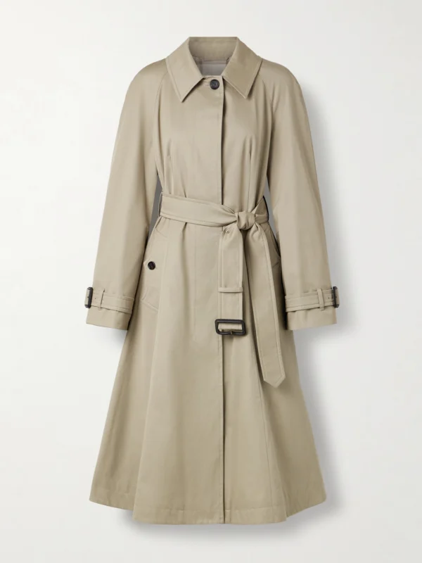 Burberry Ellingham Belted Cotton-gabardine Trench Coat