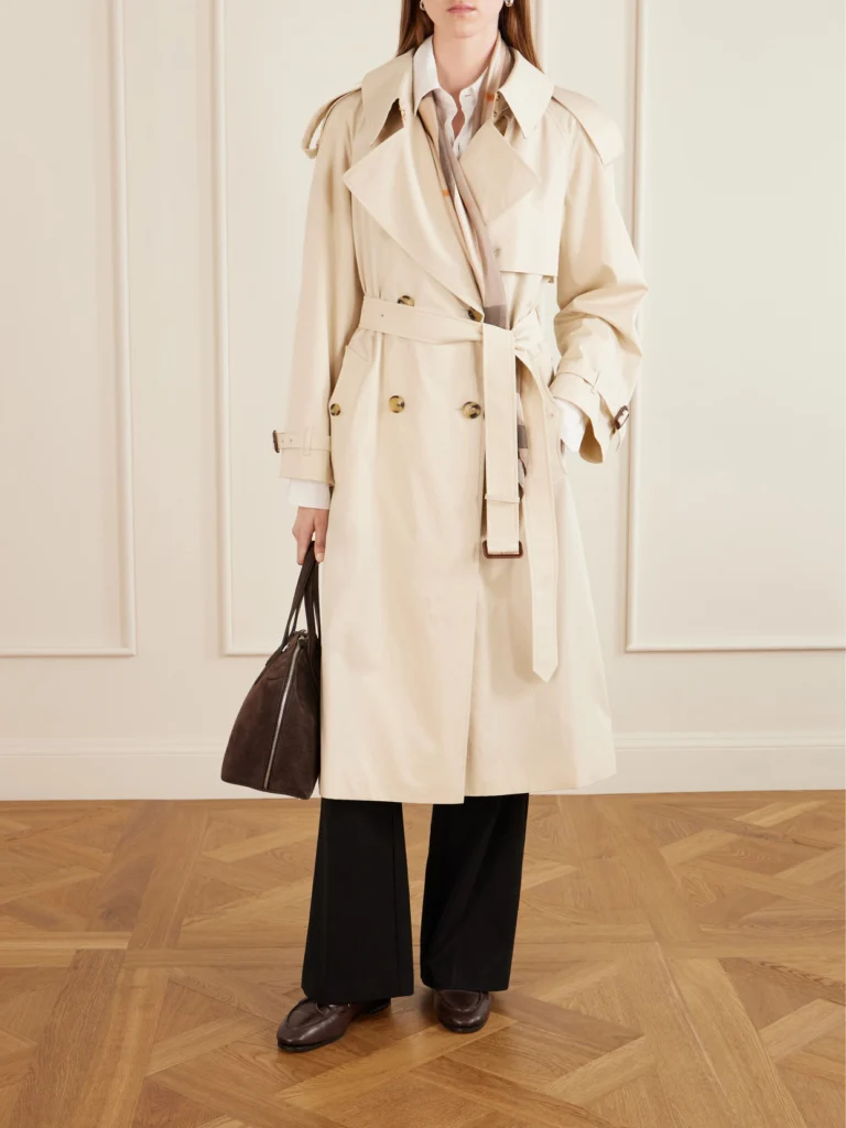 Burberry Fitzrovia Belted Cotton-gabardine Trench Coat