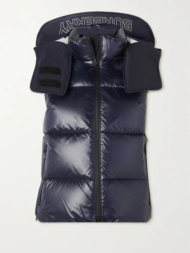Burberry Hooded Quilted Shell Down Vest