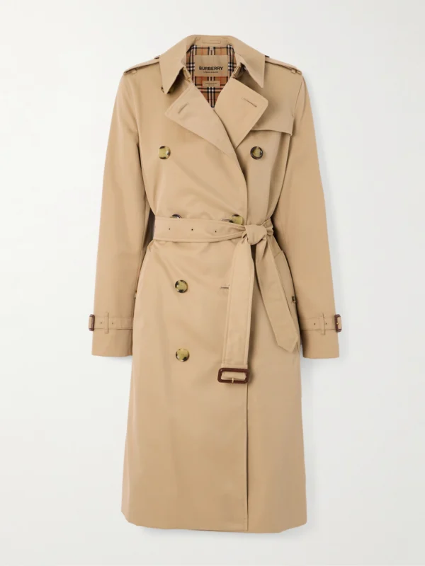 Burberry Kensington Long Organic Cotton-gabardine Trench Coat