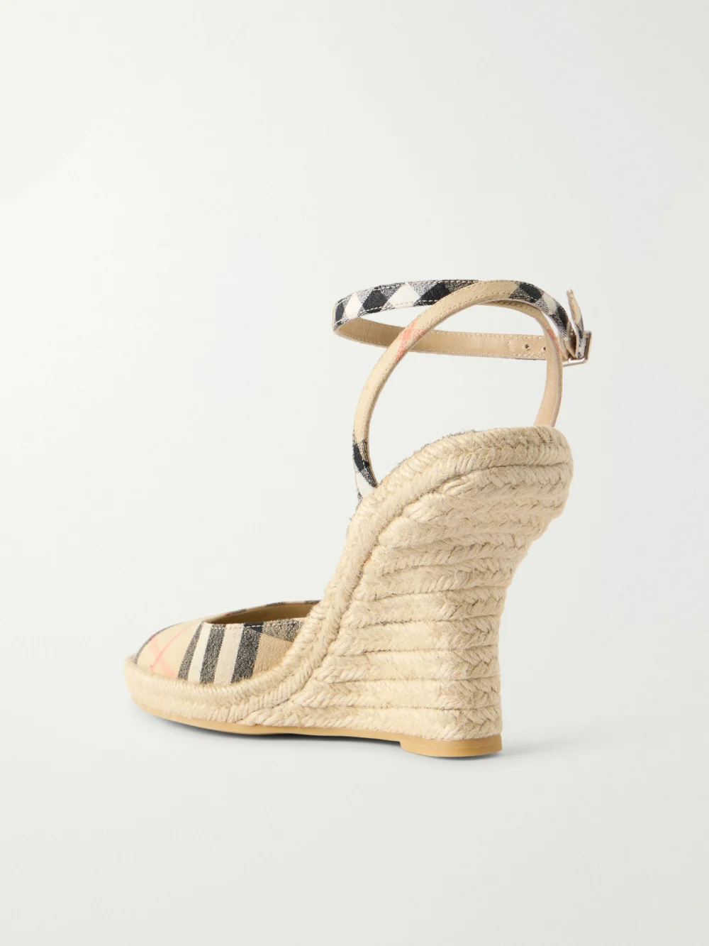 Back view of the Burberry Lf Mews 90 Espadrille Wedges
