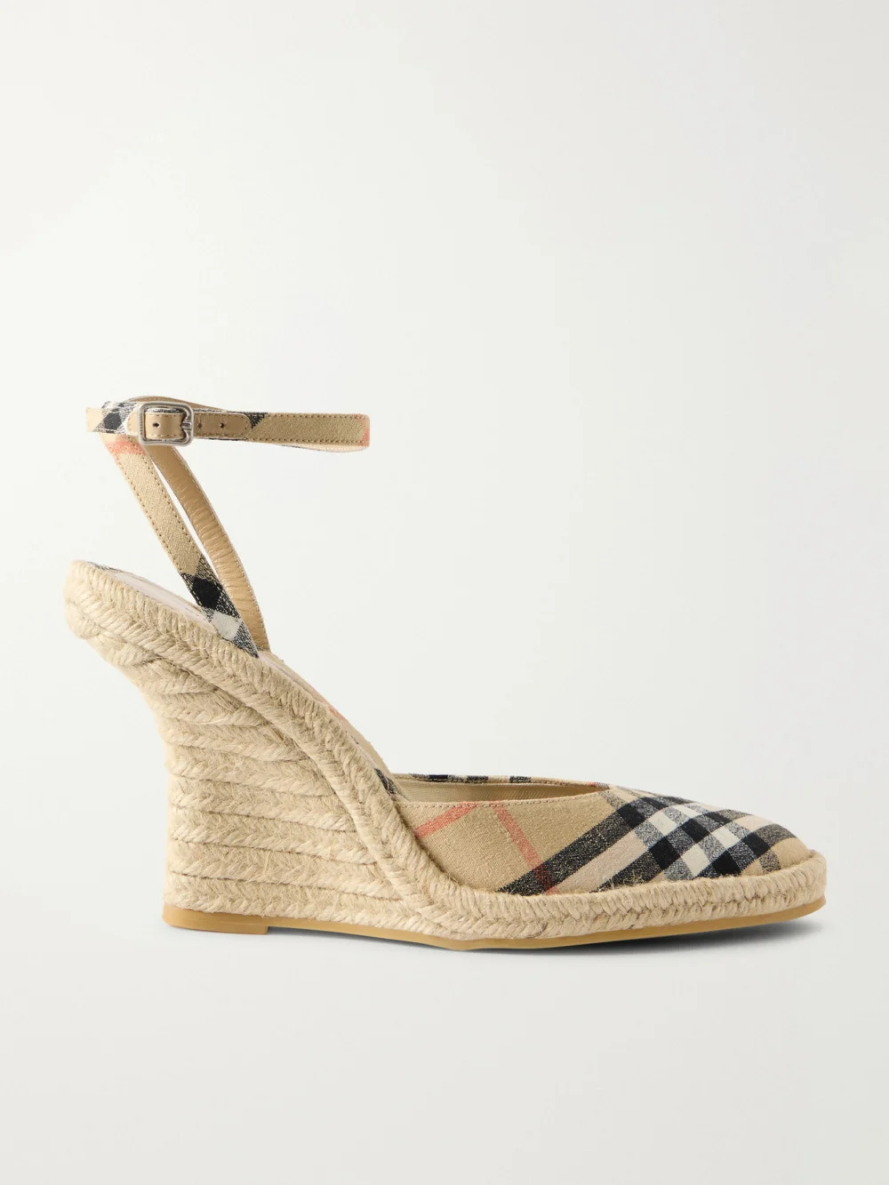Burberry Lf Mews 90 Espadrille Wedges in sand