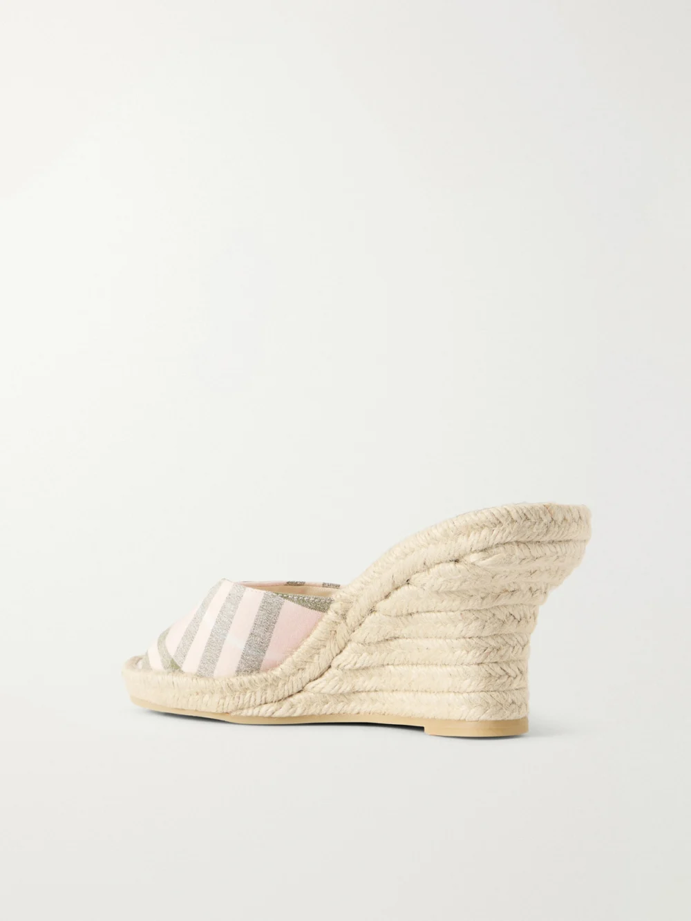 Back view of the Burberry Lf Mews Check Espadrille Mules