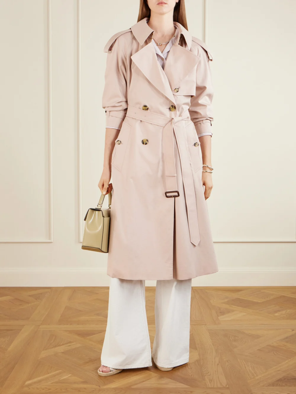 Burberry Lf Mews Check Espadrille Mules, styled view