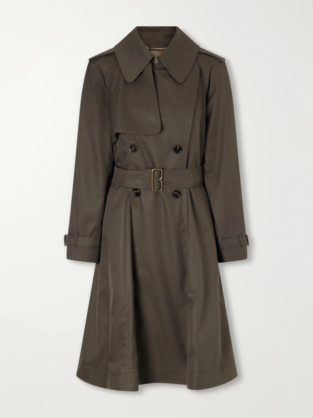 Burberry Pembury Belted Cotton-gabardine Trench Coat in brown