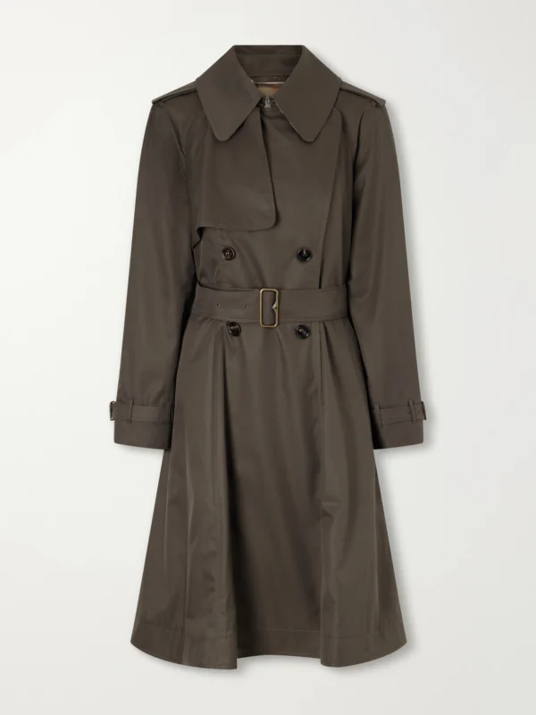 Burberry Pembury Belted Cotton-gabardine Trench Coat