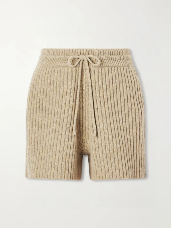 Burberry Ribbed Wool and Cashmere-blend Shorts