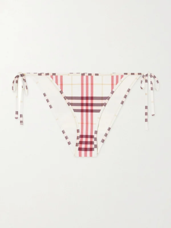 Burberry Sadie Checked Bikini Briefs