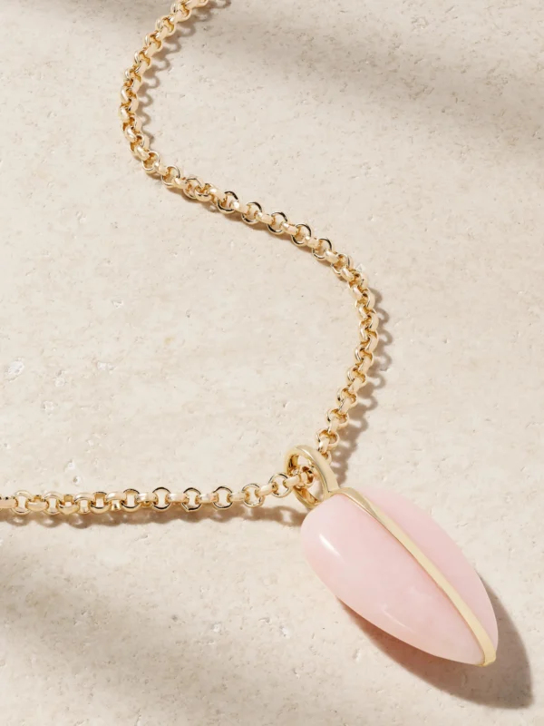 By Pariah 14-karat Recycled Gold Opal Necklace