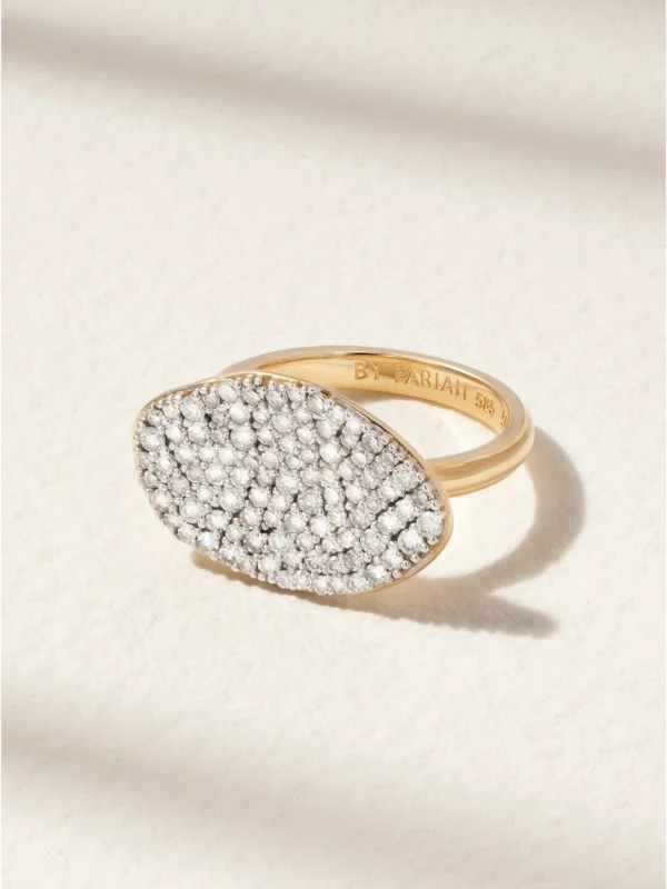 By Pariah Cluster Rhodium-plated 14-karat Recycled Gold Diamond Ring