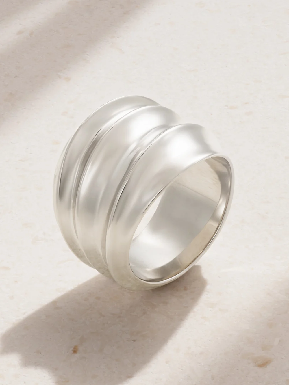 By Pariah Flux Recycled Sterling Silver Ring in 54